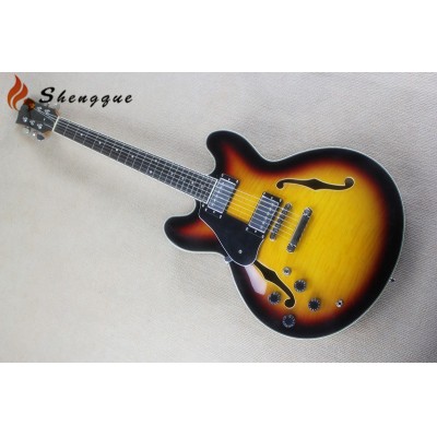 Shengyun Left handed Jazz Electric Guitar