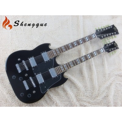 Shengyun Double Neck Guitar SG Style Electric Guitars