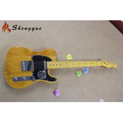 Shengyun 6 String Natural Color TL Bridge Electric Guitar