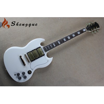 Shengyun 3 Pickups White Color SG Electric Guitar