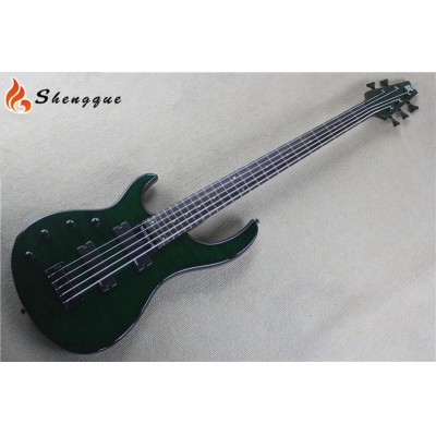Shengyun 5 string bass guitar green color bass guitar